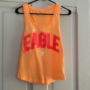 Neon Orange American Eagle Tank Top